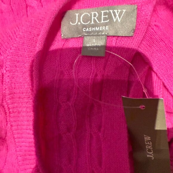 J. Crew Pink Cashmere Open Back Sweater New With Tags - Picture 2 of 3